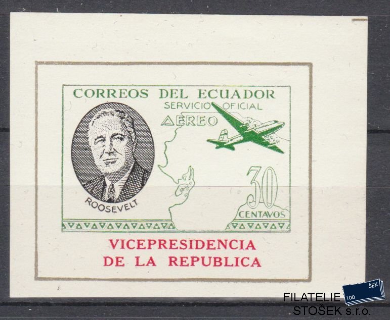 Ecuador známky Mi Blok D9 - Letadla