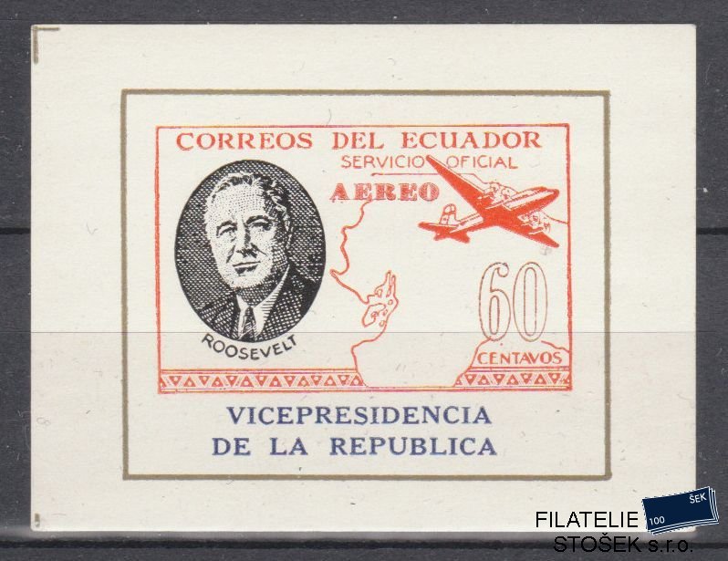 Ecuador známky Mi Blok D15 - Letadla