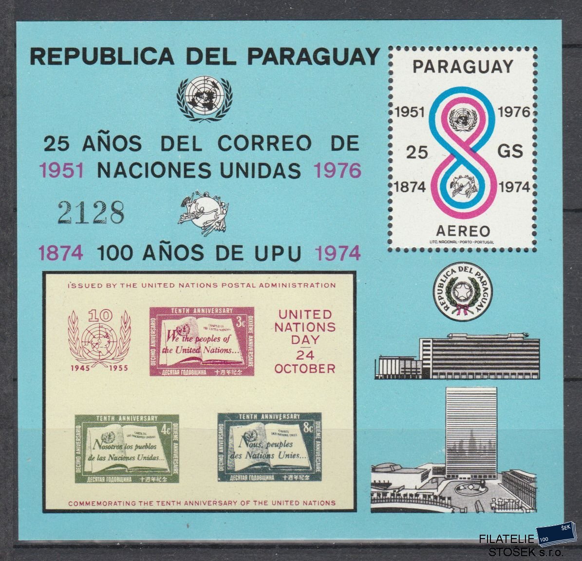 Paraguay známky Mi Blok 283