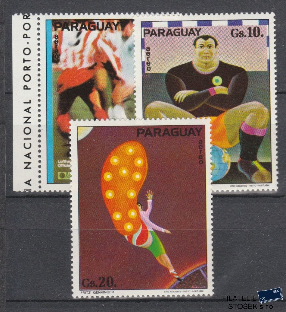 Paraguay známky Mi 2532-34 - Fotbal