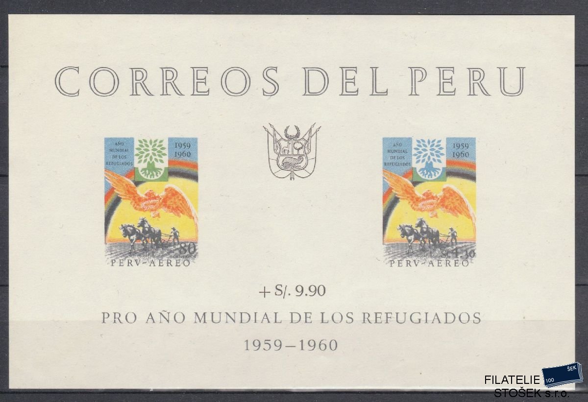 Peru známky Mi Blok 3