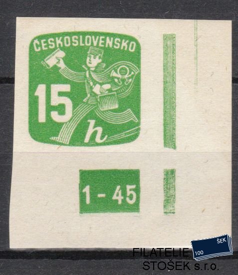 ČSSR známky NV 25 Dz 1-45 - Mezernice