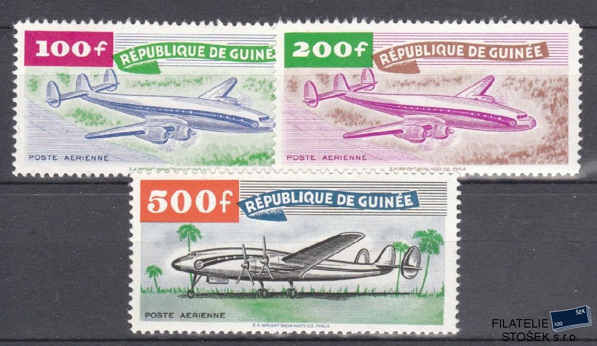 Guinea známky Mi 21-23 - letadla