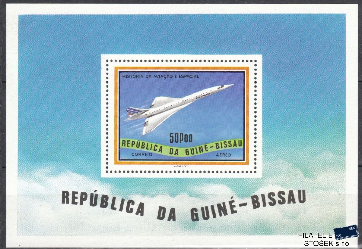 Guinea Bissau známky Mi Blok 112 - Letadla