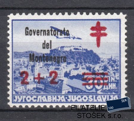 Itálie - Montenegro známky Mi 33a - Zkoušená