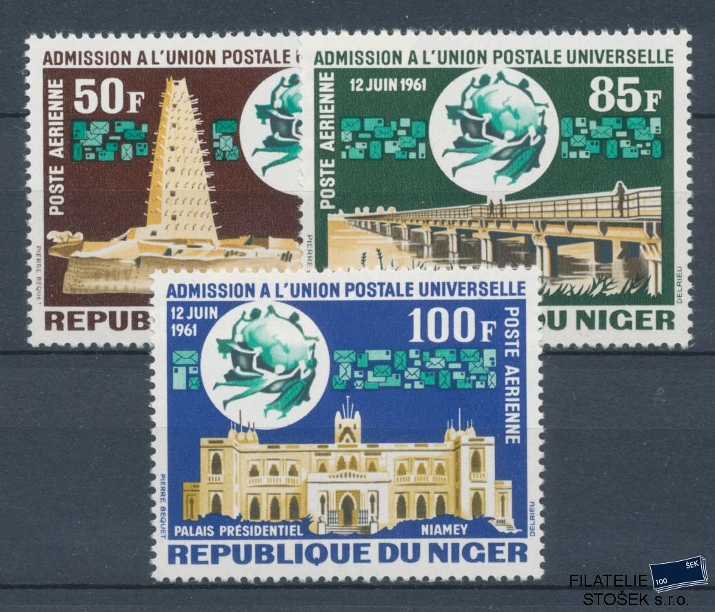 Niger známky Mi 34-36