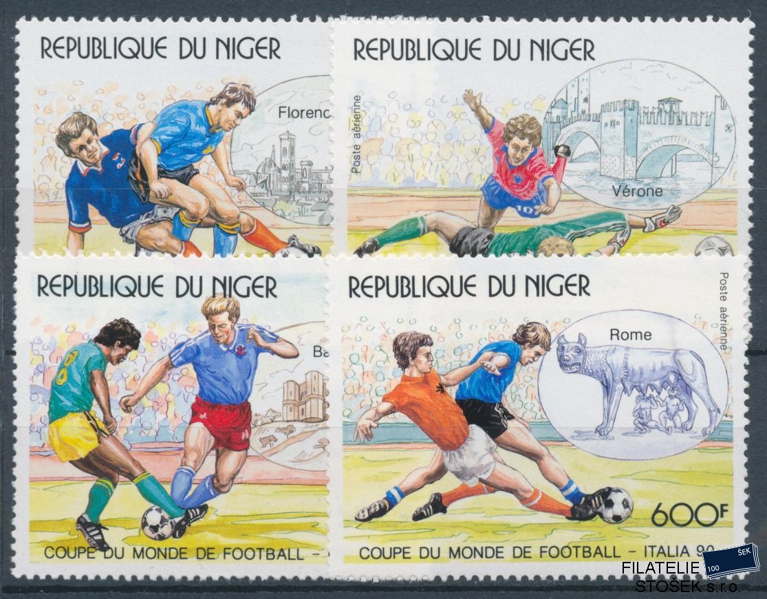 Niger známky Mi 1090-93 - Fotbal