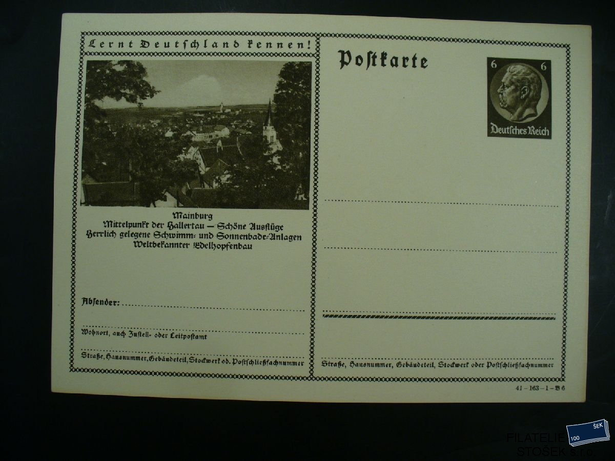 Deutsches Reich celistvosti Ganzsachen P 236 - 41-163-1-B6