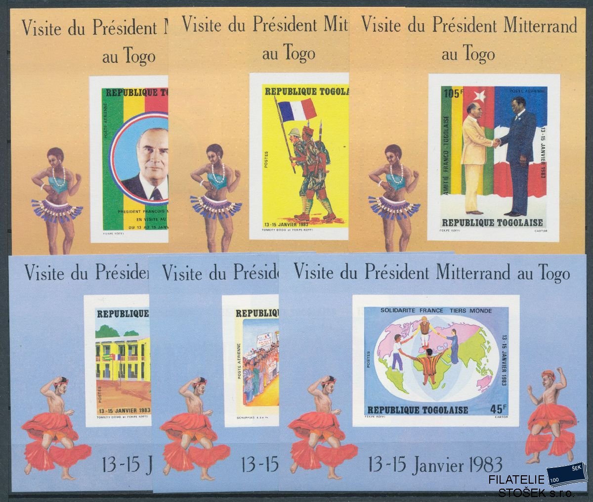 Togo známky Mi Blok 193-198
