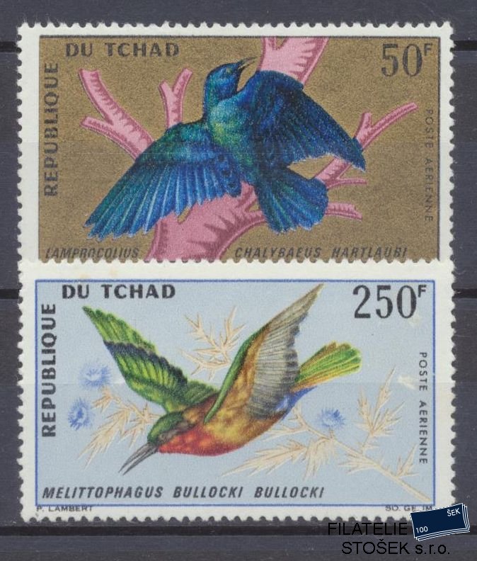 Tchad známky Mi 171-172 - Ptáci