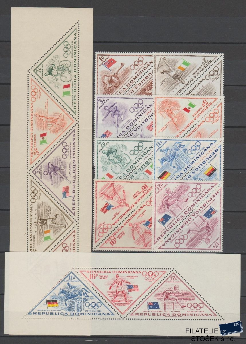 Dominicana známky Mi 613-20 + Bl 11-12