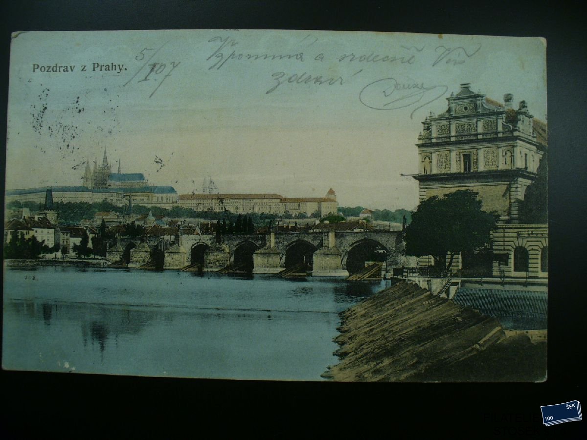 Pohlednice - Praha - Hradčany, Karlův most