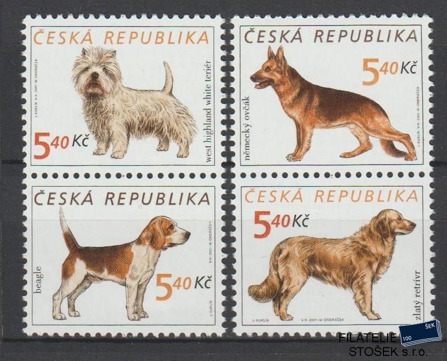 Česká republika známky 296-299 2 Pásky