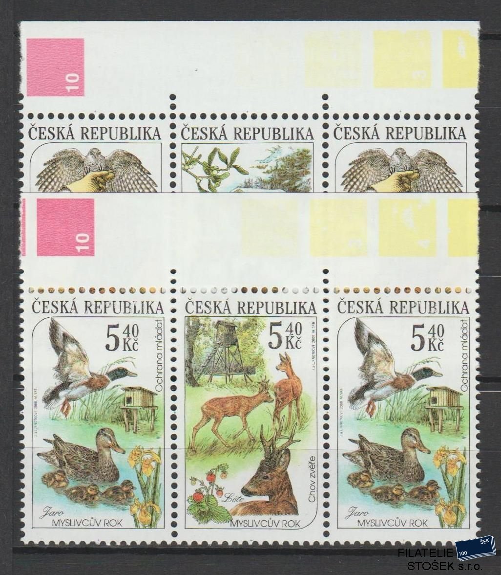 Česká republika známky 271-74 3 Pásky