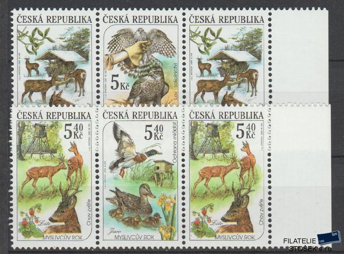 Česká republika známky 271-74 3 Pásky