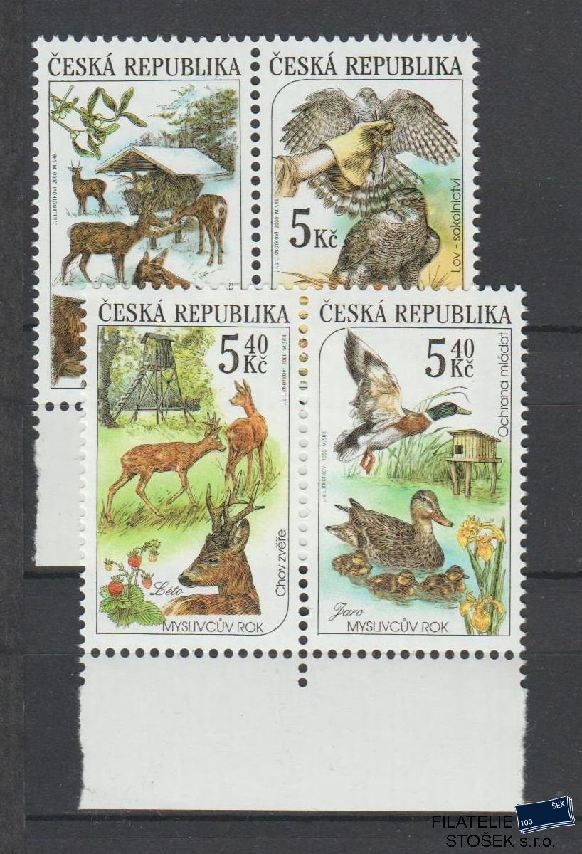 Česká republika známky 271-74 2 Pásky