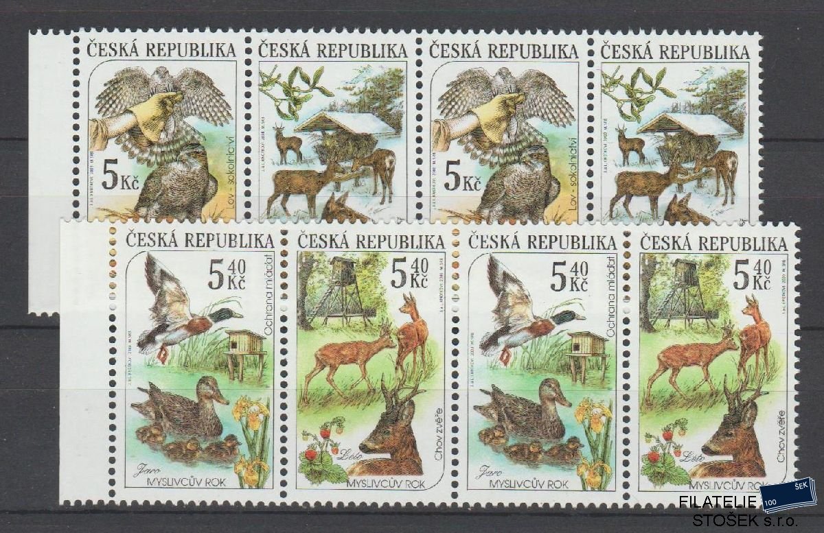 Česká republika známky 271-74 4 Pásky