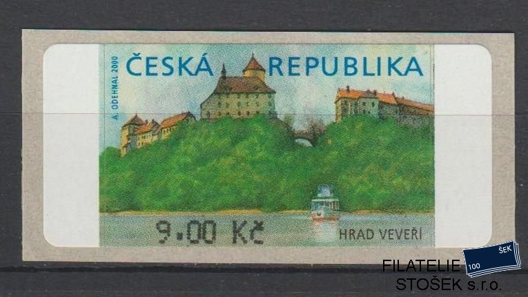 Česká republika známky AT 1 VV - Žlutá skvrna vpravo  bez * - 9 Kč