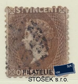 St. Vincent známky SG 14 - KVP Stržený papír