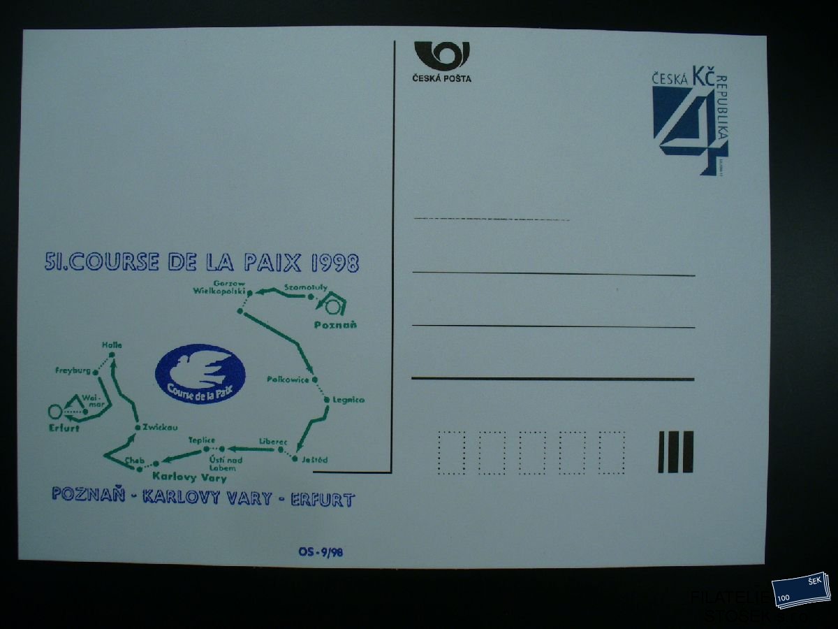 ČR CDV Soukromé přítisky - Course de la paix 1998