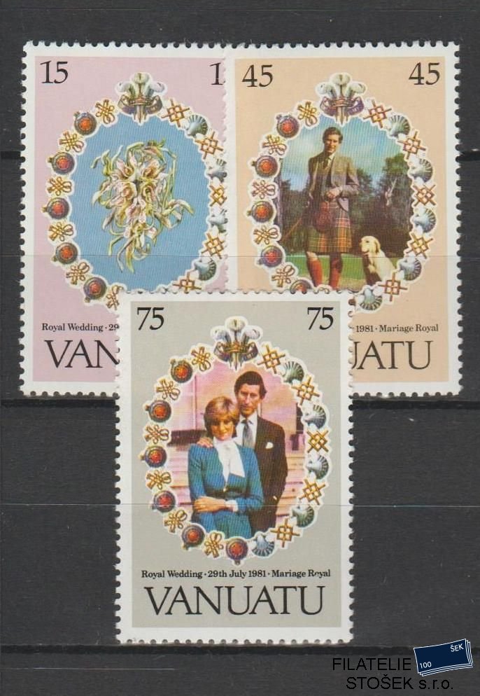 Vanuatu známky Mi 606-8 - Mušle