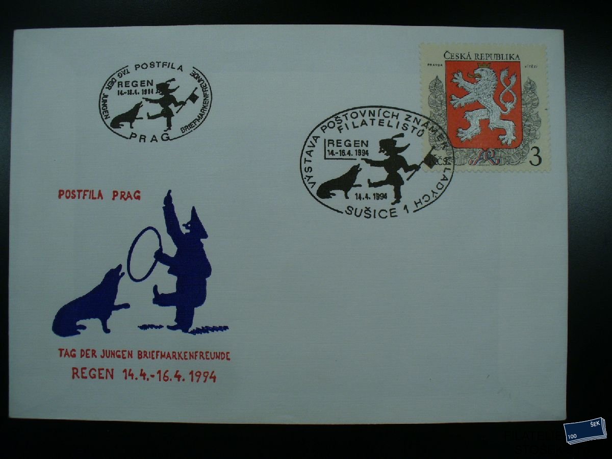 ČR příležitostné obálky - Regen 1994