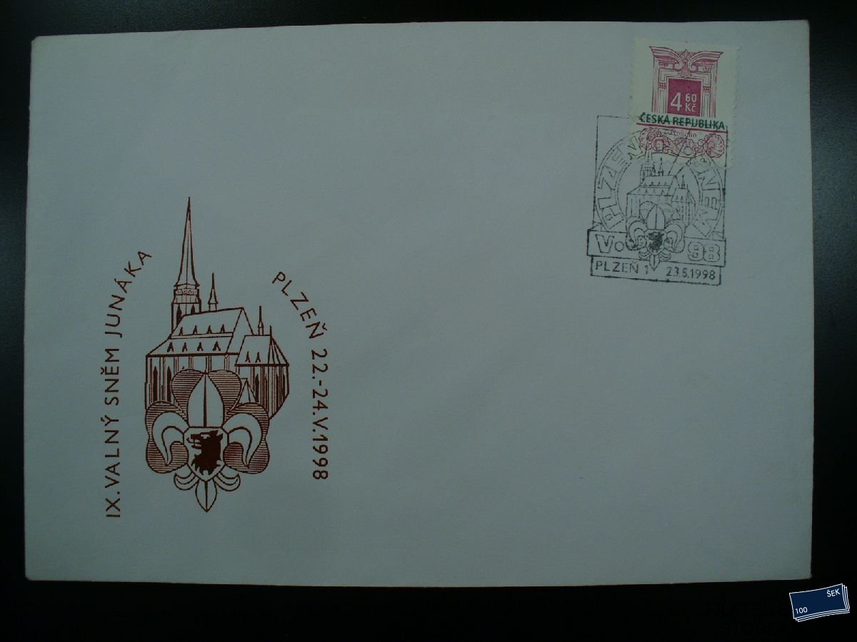ČR příležitostné obálky - IX sněm Junáka Plzeˇm 1998