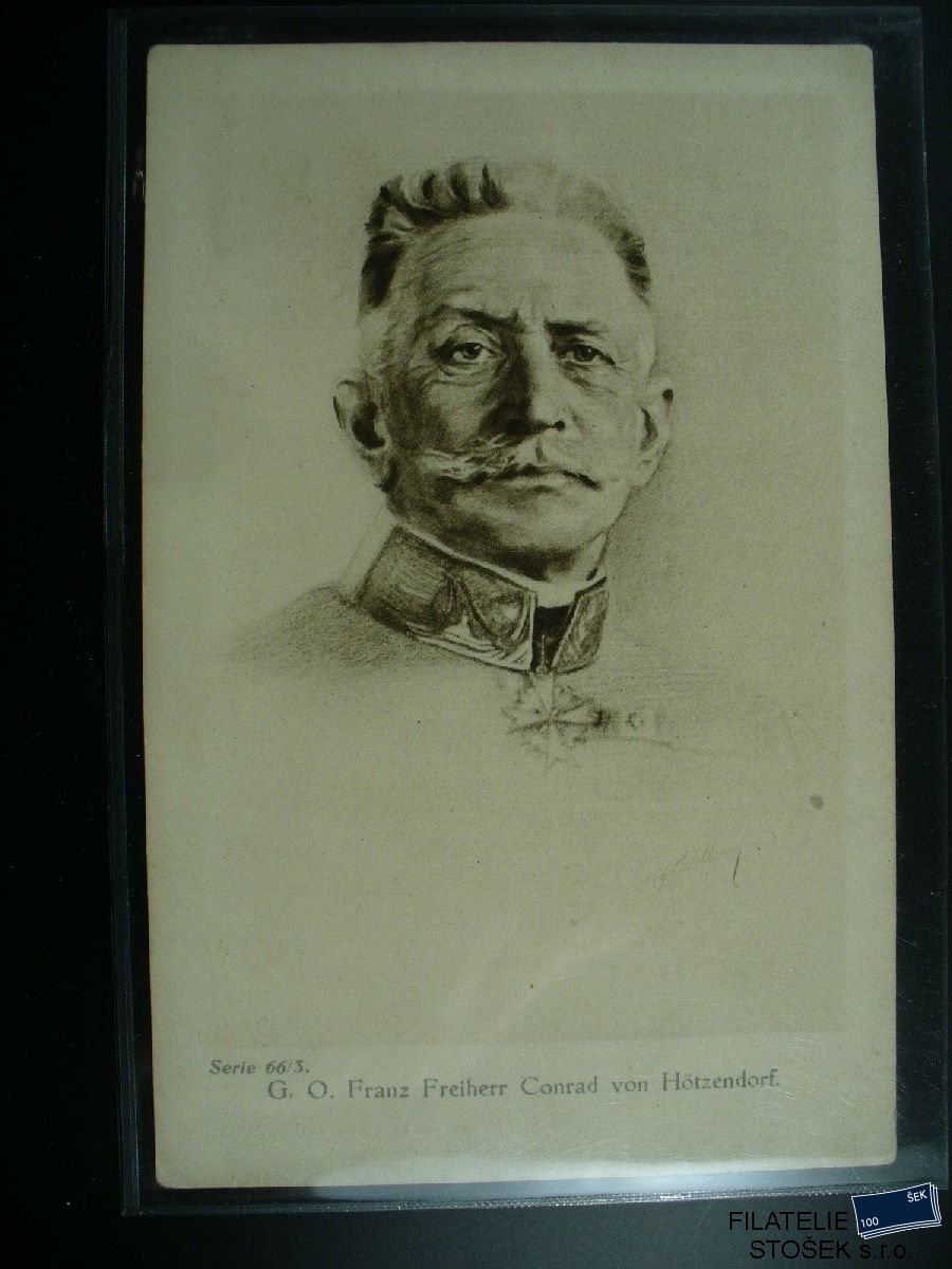 Vojenská pohlednice - G. O. Freiherr Conrad von Hötzendorf