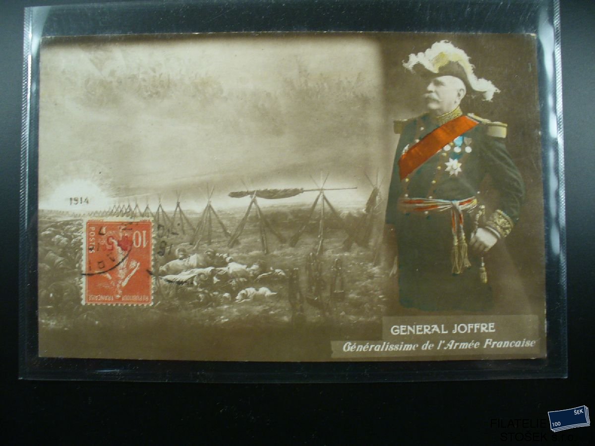 Vojenská pohlednice - General Joffre