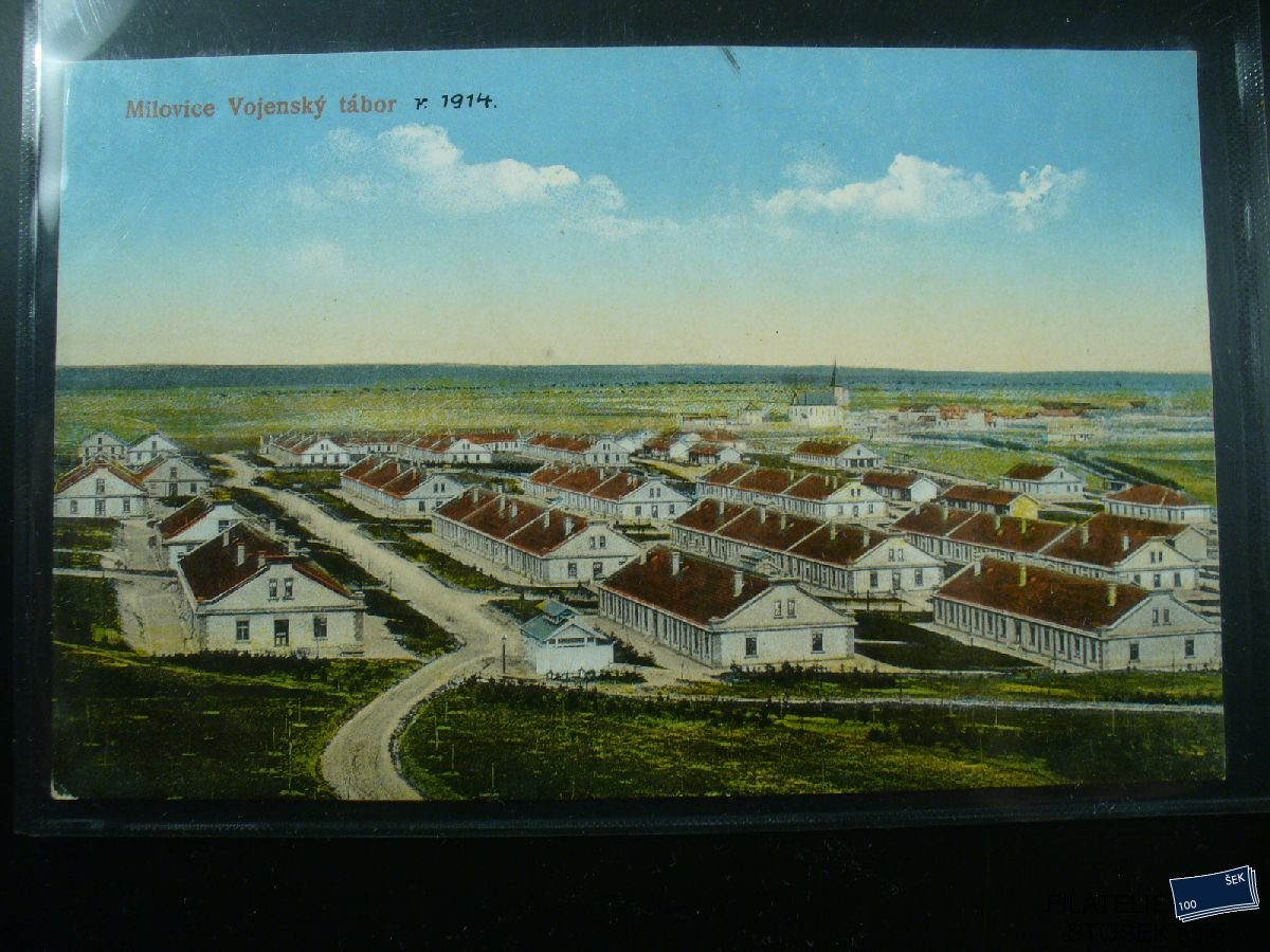Vojenská pohlednice - Vojenský tábor Milovice