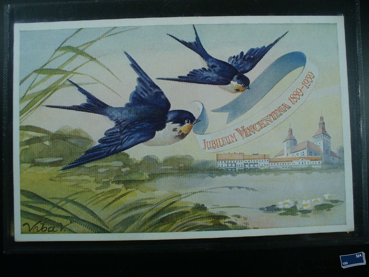 Námětová pohlednice - Reklamy - Vincentka 1889-1939