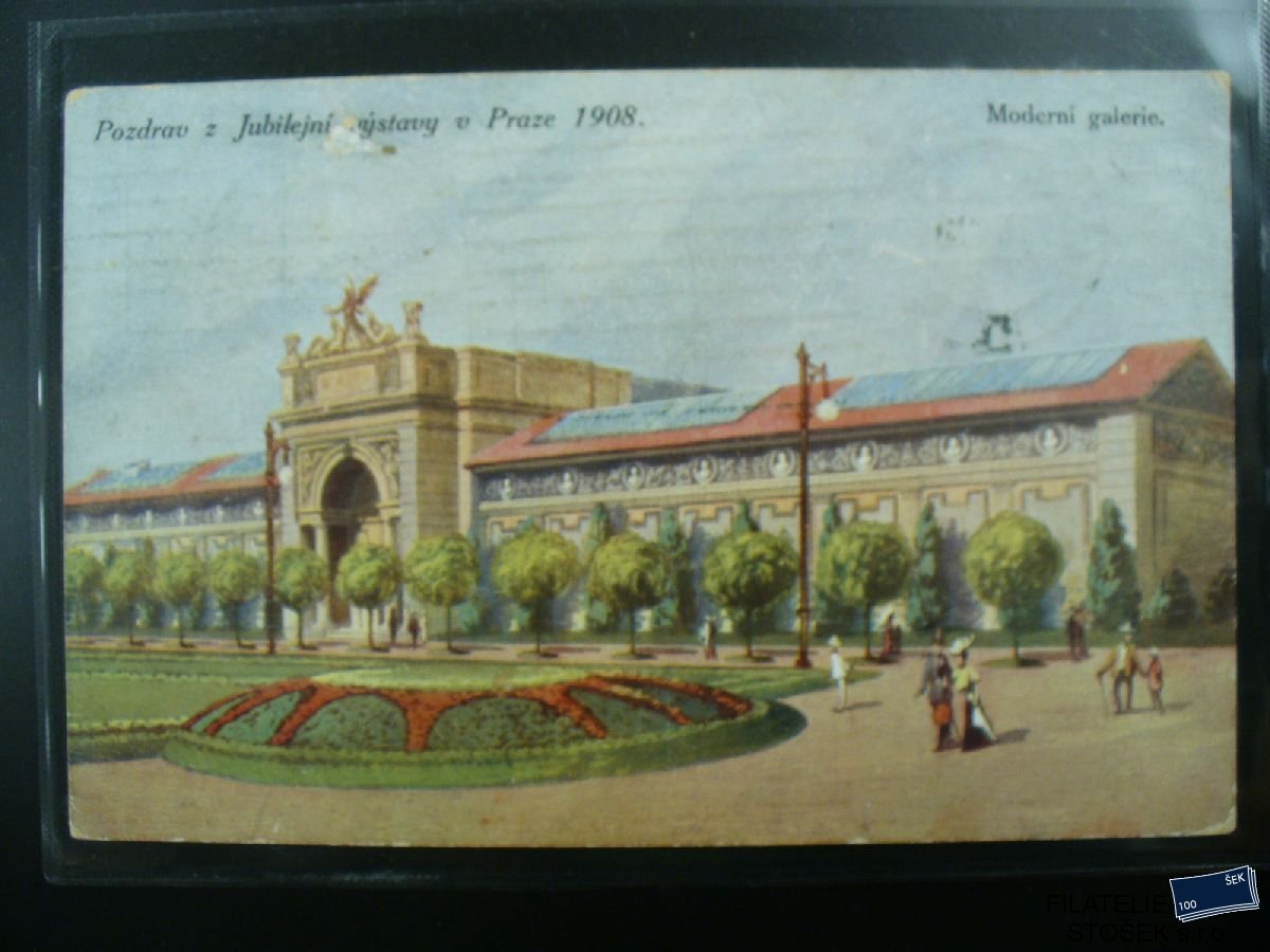 Námětová pohlednice - Výstavy - Jubilejní výstava Praha - Moderní galeríe