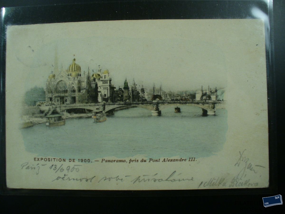 Námětová pohlednice - Výstavy - Exposition 1900 Paris