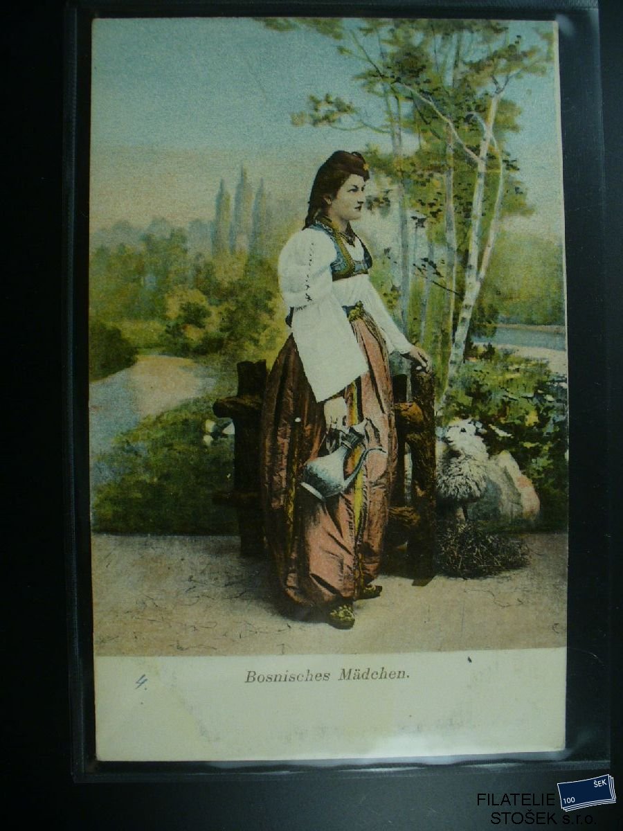 Námětová pohlednice - Lidé - Kroje - Bosna