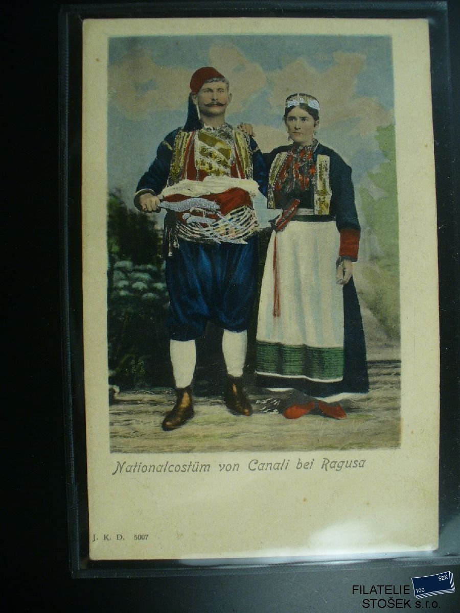 Námětová pohlednice - Lidé - Kroje - Dubrovník
