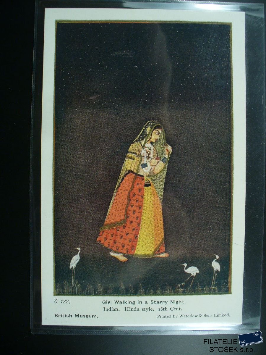Námětová pohlednice - Lidé - Kroje - Indie