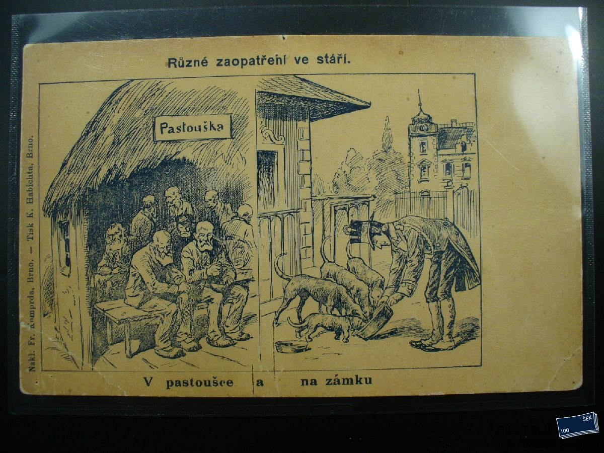 Námětová pohlednice - Československá historie - Volby 1907