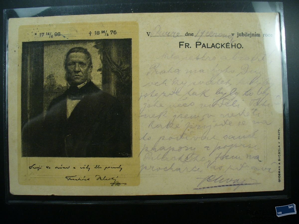 Námětová pohlednice - Osobnosti - F. Palacký