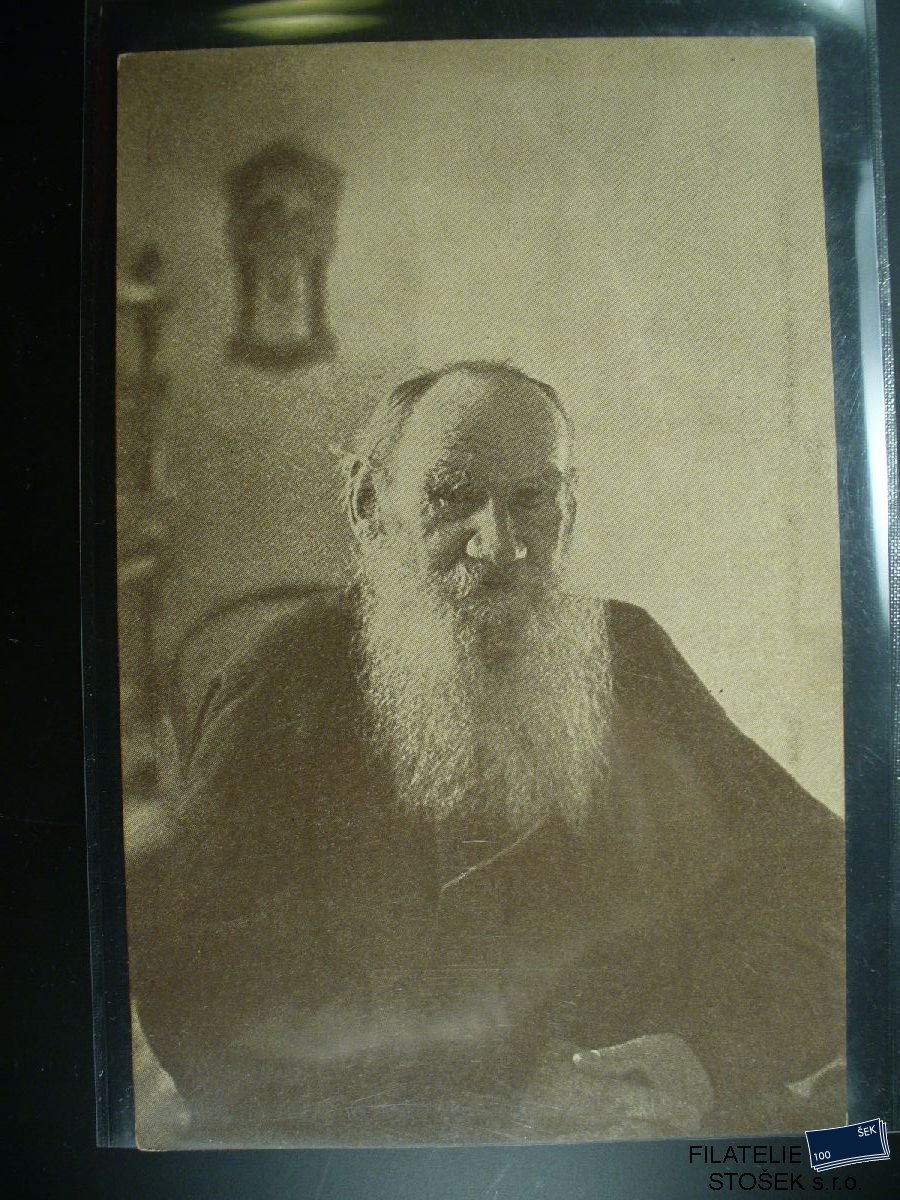 Námětová pohlednice - Osobnosti - L- Tolstoj