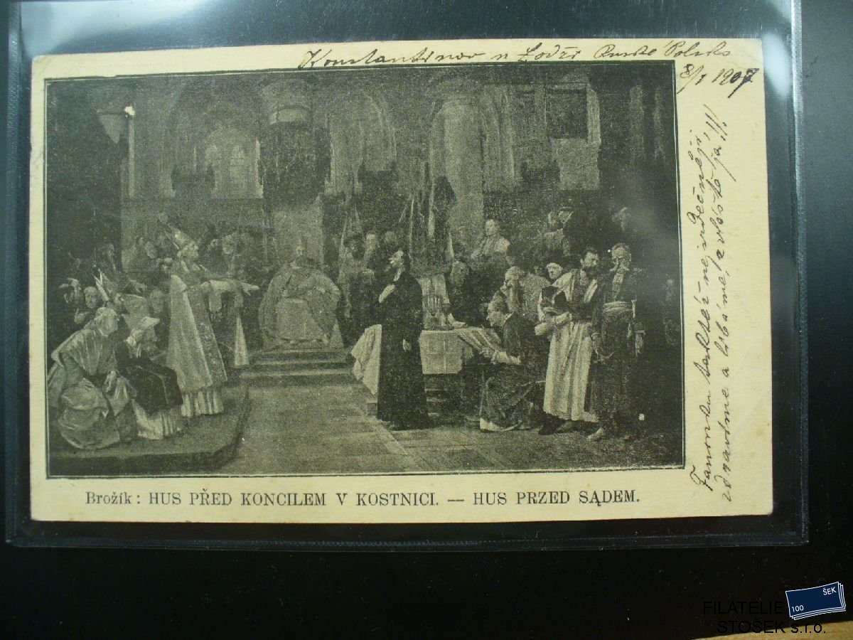 Námětová pohlednice - Náboženské - Jan Hus