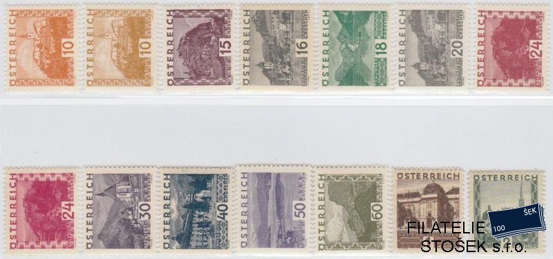 Rakousko známky 498-511