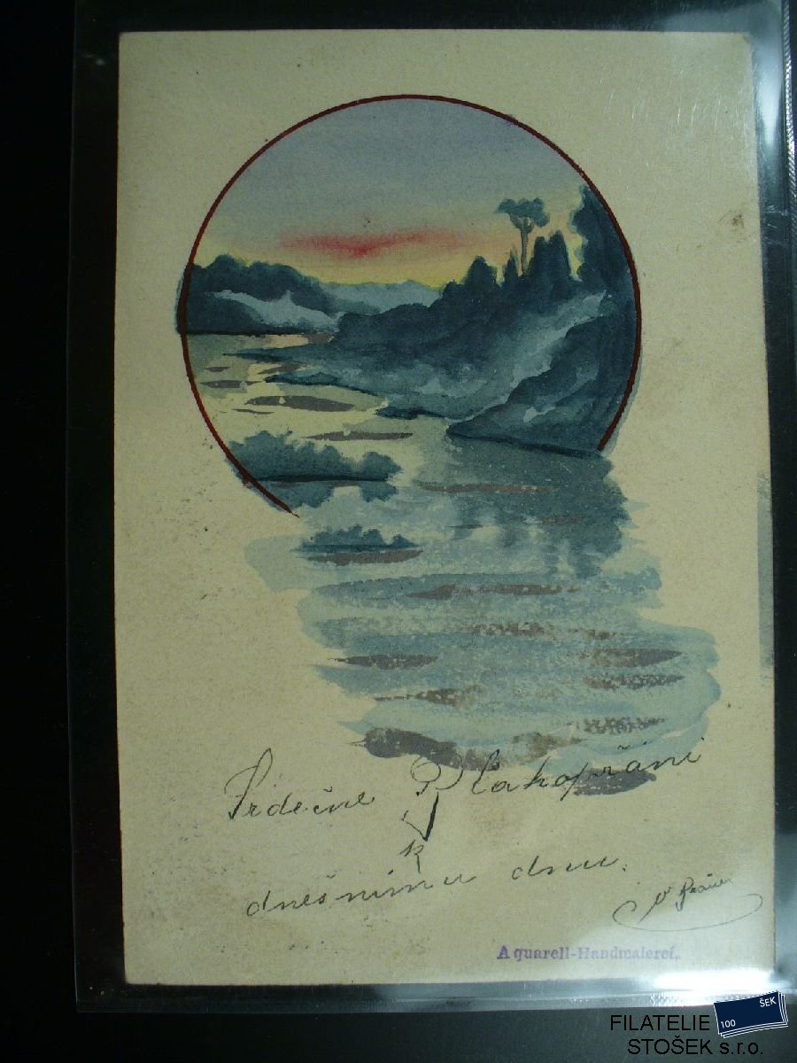 Námětová pohlednice - Krajiny, příroda, památky - Malované