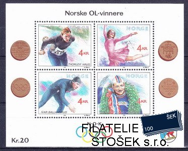 Norsko známky Mi Bl.14