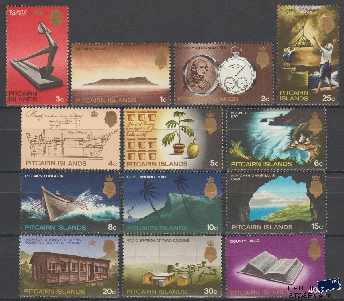 Pitcairn známky Mi 97-109