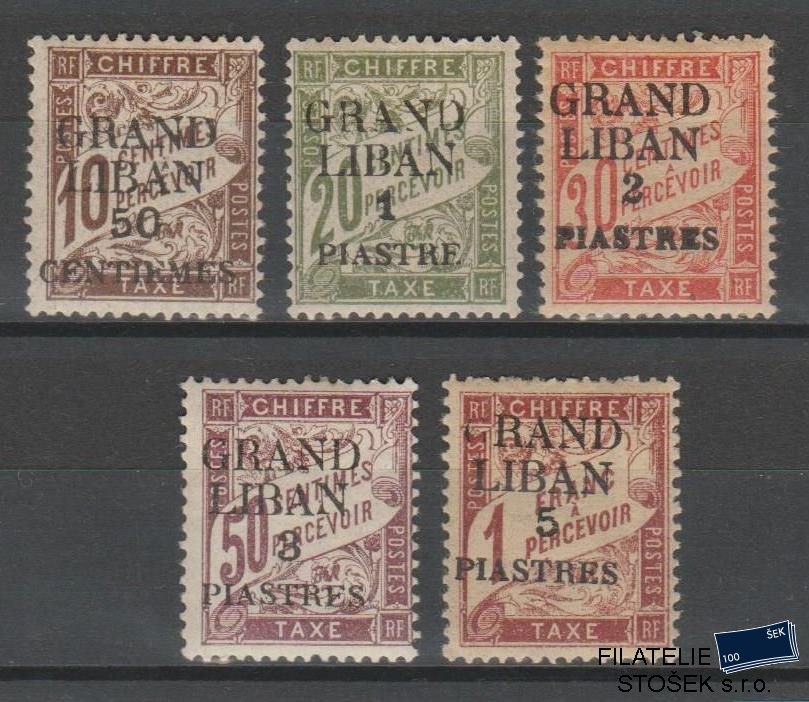 Grand Liban známky Yv TT 1-5