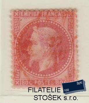 Francie známky Mi 31 - Červené razítko