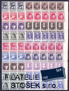 ČSSR známky 387-402 10 Bloky krajové