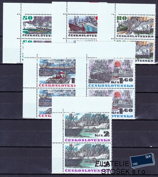 ČSSR známky 1979-84 Rohové dvoupásky