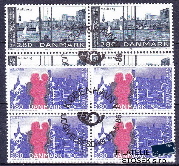 Dánsko známky Čtyřbloky Mi 868-9