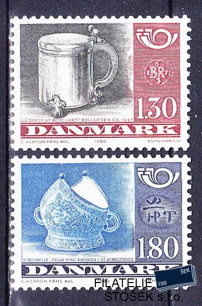 Dánsko známky Mi 0708-9